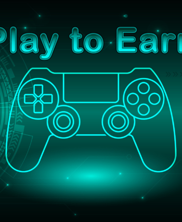 Game finance, play to earn technology design idea.