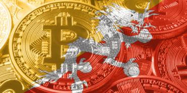Bhutan bitcoin flag, national flag cryptocurrency concept